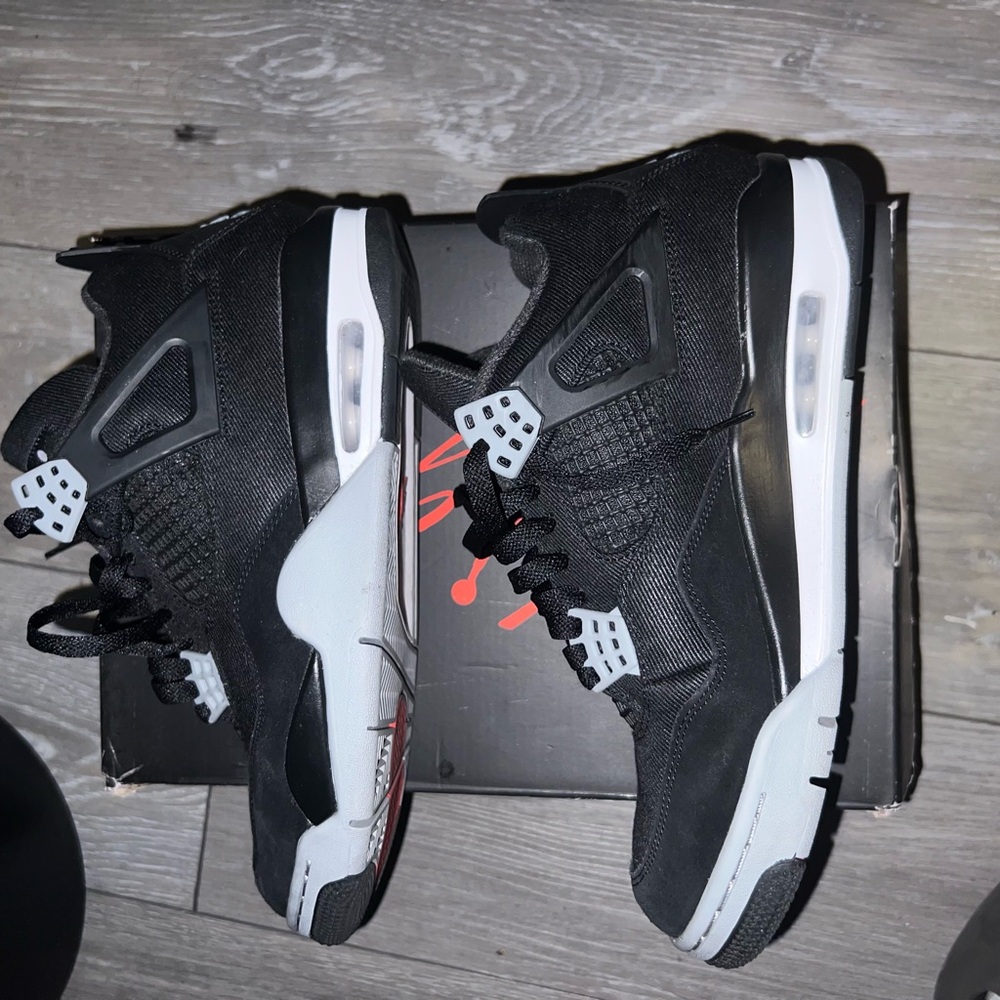 Jordan 4 black canvas